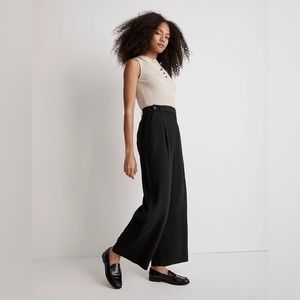 MadeWell The Harlow Wide-Leg Ankle Pant in Softdrape NJ995